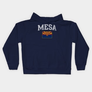 Retro Mesa Arizona Flag Home Love Kids Hoodie